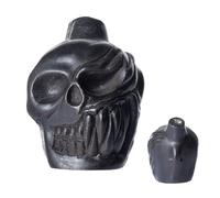 Silbato Azteca, Auténtico Humano Que Suena Fuertes Gritos, Calavera De Demonio De Vajilla De Bronce De 125 Db, Con Bolsa Con Cordón, Para Halloween Del Día De