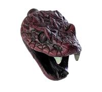 Silbato azteca de la muerte, 125 dB, el grito humano más fuerte, diseño de calavera de cabeza de serpiente, silbato mexicano con bolsa para regalo de broma de Halloween (color B)