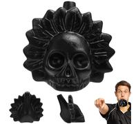 Silbato Azteca de la Muerte,Azteca Calavera Whistle,Sonidos Humanos Gritando, Silbato de Calavera Humano Fuerte Gritando Azteca,Divertido descomprimir silbato gritando silbato de Halloween