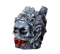 Silbato azteca de la muerte - Creador de sonido espeluznante de mano para Halloween, juego de al aire libre con fuertes gritos de terror, potenciador de ambiente portátil para camping