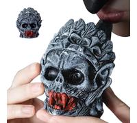 Silbato azteca de la muerte - Silbato de vampiro de Halloween | Silbatos de efecto de sonido para adultos, adolescentes, hombres, mujeres, actores, parque infantil, senderismo, caballero vampiro