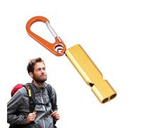 Silbato de alto decibelio, silbato de seguridad de doble tubo de 120 dB, silbato portátil de camping al aire libre, para senderismo, pesca y situaciones
