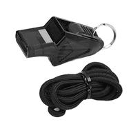 Silbato de árbitro Resistente, Sonido para Competiciones y Deportes, Silbato de Baloncesto Portátil, Resonante y Nítido para Exteriores (BLACK)