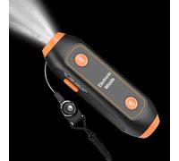 Silbato de árbitro Silbato electrónico de seguridad para acampar 120 150 Db Dispositivo de alarma portátil de alto volumen, herramienta de señal de emergencia fuerte para llaves de mochila Entrenamien
