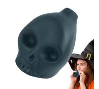 Silbato de calavera - silbato de guerra gritando, conveniente llevar, silbato de muerte gritando silbato espeluznante aterrador silbato de cráneo fuerte para Halloween