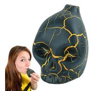 Silbato de calavera, silbato de muerte | Silbato de guerra que grita|Silbato de muerte espeluznante y ruidoso, silbato de calavera azteca, silbatos de guerra para accesorios de broma de Halloween
