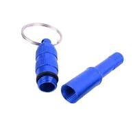 Silbato de camping, silbato de defensa de aleación de aluminio, equipo de seguridad ligero y fuerte para acampar al aire libre, senderismo, canotaje, mochilero, preparación