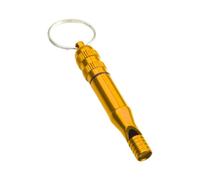 Silbato de camping, silbato de defensa de aleación de aluminio, equipo de seguridad ligero y fuerte para acampar al aire libre, senderismo, canotaje, mochilero, preparación