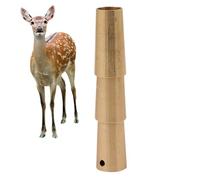 Silbato de ciervo de latón - Llamada de caza ligera y duradera | Equipo de animales portátil para ardillas, observación de aves, camping, senderismo al aire libre, exploración de vida