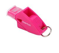 Silbato de competición, silbato de baloncesto, silbato de competición E con cordón y caja de almacenamiento para árbitros y niños (rojo rosa)