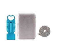 Silbato de doble cañón - Silbato de rescate de aluminio con cordón, señalización de un silbato de supervivencia de alto decibelio, silbato de senderismo, silbato de emergencia para exteriores, llamada