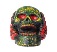 Silbato de esqueleto, novedoso fabricante de sonido de calavera de terror, 2.36 x 2.91 x 2.28 pulgadas, juguete de broma de calavera de muerte gritando, recuerdo aterrador para meditación, recuerdos