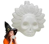 Silbato de guerra, interesante silbato de grito, silbato de sonido de gritos similares a los humanos, silbato gritando para Halloween, silbato azteca de muerte