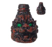 Silbato De Halloween Calavera Azteca - 3,8x2,7x3,6 Cm Silbato De Muerte En Miniatura De Arcilla | Ghost Whistle Accesorios Para Acampar Al Aire Libre - Equipo De Supervivencia De Vida Silvestre Disuas