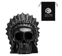 Silbato de la Muerte Azteca, Auténticos Gritos con Sonido Humano Silbato de Guerra Azteca 125 Decibeles Silbato de Demonio con Bolsa con Cordón para Coleccionar Halloween Broma Regalo