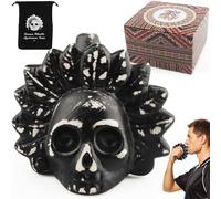 Silbato de La Muerte Azteca, Gritando Real Más de 125 Decibelios Fuertes, Aztec Death Whistle, Silbato de Guerra Azteca Gritando, Silbato Azteca de la Muerte Regalos para Coleccionistas (C)