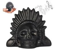 Silbato de la muerte azteca más fuerte, aterrador silbato de la muerte antiguo con sonido humano y calavera, regalo tradicional coleccionable para Halloween y eventos temáticos.