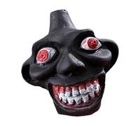Silbato De La Muerte Azteca - Ocãrina Demōníaca De Resina | Silbato Del Dios Del Con Calavera Ďe Ojos Grandes & Rugiente | Sonido Auténtico & Potente | Juguete Đe Broma Para Colección &