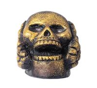 Silbato de la Muerte Azteca - Silbato Fantasma Azteca | Silbatos Ware de Calavera Demonníaca con Auténticos Sonidos Humanos y Fuertes Gritos | Silbatos de Grito para Recuerdos de Halloween, Adultos y