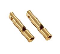 Silbato de latón, silbato de supervivencia EDC de emergencia, silbatos de señal fuerte para acampar al aire libre, senderismo, caza