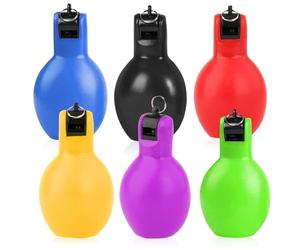 Silbato de mano para educación física, 6 unidades, silbato de árbitro, silbato de trino según el juego de emergencia, el mejor silbato de mano deportivo para árbitros, instructores de deportes