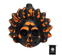 Silbato de Muerte Azteca, Auténtico Sonido Humano Silbato Azteca Grito Fuerte Silbato Azteca Silbato de la Muerte para Halloween Día de Muertos Mexicano Celebración Regalo