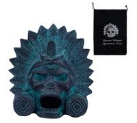 Silbato de Muerte Azteca, El Más Fuerte Más de 125 Decibeles Cerámica Calavera Demonio Silbato Guerra Azteca Auténtico Silbatos Aztecas para Bromas Halloween Festival Mexicano