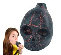 Silbato de muerte azteca, silbato de cráneo | Silbato loco - Silbato de muerte espeluznante, silbato de guerra con gritos fuertes, cráneo azteca, accesorios de bromas de Halloween, decoración de