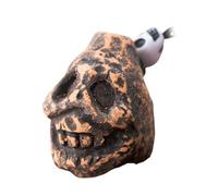 Silbato de muerte azteca, silbato de la muerte del llanto humano, arte del cráneo, sonido escalofriante de huesos, elemento coleccionable único, 3x3.9x4.5cm perfecto para la atmósfera de Hallow