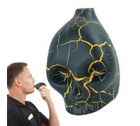 Silbato de muerte de calavera negra, silbato de muerte azteca gritando, silbato de guerra con sonido humano auténtico más fuerte, silbato de terror de grito, silbato azteca de calavera para accesorios