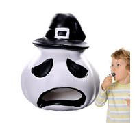 Silbato de muerte, silbato de muerte azteca - Silbato fantasma de juguete calabaza, pequeño silbato de muerte fuerte, accesorios aterradores de Halloween para decoraciones de de