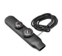 Silbato de respuesta 7 en 1 con luz LED de brújula y medidor de temperatura para operaciones de búsqueda y rescate