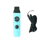 Silbato de seguridad, 1 paquete con brújula y luz LED, herramienta de supervivencia multifuncional impermeable para senderismo, camping, navegación en condiciones de poca luz (azul)