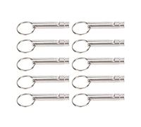 Silbato de seguridad de emergencia, silbato de seguridad con llavero, silbato de seguridad fácil de llevar, resistente a caídas, silbato de emergencia al aire , llavero para actividades al aire