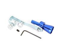 Silbato de sonido de turbo para automóvil, Turbo Sonido Silbato Turbo Whistle aleación de aluminio Silenciador de garganta con silenciador de tubo de escape Silbato Azul (TC-S)
