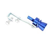 Silbato de sonido de turbo para automóvil, Turbo Sonido Silbato Turbo Whistle aleación de aluminio Silenciador de garganta con silenciador de tubo de escape Silbato Azul (TC-M)