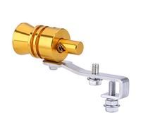 Silbato de Sonido Turbo,Silbato de Escape con Sonido Turbo para Coche,Escape Tubo de silenciador Imulador Simulador de Válvula de Descarga Automática para Todos los Modelos de Vehículos(M-Oro)