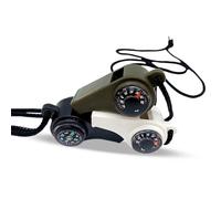 Silbato de supervivencia de 3 piezas, mini brújula de supervivencia, silbato de supervivencia 3 en 1, silbato multifuncional con brújula, termómetro, recuerdo de fiesta para acampar al aire libre