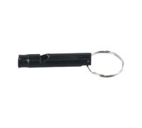 Silbato de supervivencia de aluminio 45mm Señal ruidosa de socorro (negro)