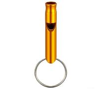 Silbato de supervivencia de aluminio 45mm Señal ruidosa de socorro (Oro)