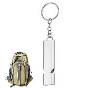 Silbato de supervivencia del metal- silbido de emergencia fuerte con cordón, resistente a la intemperie | Silbato de seguridad para senderismo, campamento, navegación, caza, rescate de vida, actividad