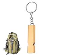 Silbato de supervivencia del metal- silbido de emergencia fuerte con cordón, resistente a la intemperie | Silbato de seguridad para senderismo, campamento, navegación, caza, rescate de vida, actividad