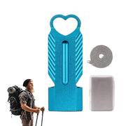 Silbato de supervivencia fuerte, silbato de doble barril - Señalización de rescate de aluminio Alta decibelios Silbato de supervivencia con cordón | Equipo para salvar vidas para niños para hacer