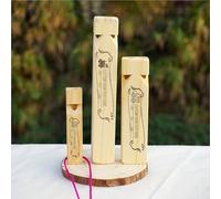 Silbato De Tren Grabado Personalizado, Madera Personalizado Con Nombre, Instrumento Pequeños, Musical De Regalo Personalizado, Hecho A Mano, For Cumpleaños, Bodas Y Fiestas.(Double Hole)