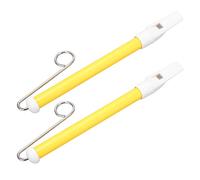 Silbato deslizante de metal amarillo, 2 unidades, instrumento musical profesional, portátil, mini para principiantes.