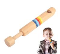 Silbato Deslizante - Push Pull De Madera De 18 Cm, Instrumento De Flauta Hecho A Mano, Juguete Musical De Educación, Creador De Sonidos Interactivo | Juguete De Coordinación