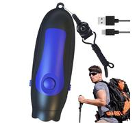 Silbato electrónico recargable, herramienta de árbitro de volumen de 3 niveles, equipo de entrenamiento de mano fuerte, para entrenamiento de fútbol al aire libre, dispositivo de señal de seguridad