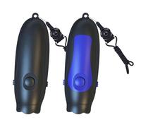 Silbato electrónico Recargable, Silbato ABS de 3 de Alto Volumen con cordón, batería de Larga duración para Entrenamiento de árbitros, Deportes, Supervivencia al Aire Libre, Camping