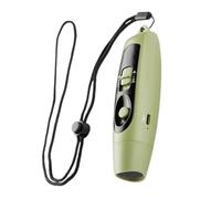 Silbato electrónico, silbato eléctrico, multipropósito, multipropósito, ajustable, 3 diferentes ruidosos, silbato de seguridad deportivo al aire libre USB recargable con cordón y luz para profesor