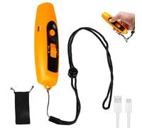Silbato electrónico, silbato electrónico de mano con 3 tonos y 2 modos de luz LED, silbato deportivo portátil, silbato de alta frecuencia, silbato de señalización al aire libre para entrenador